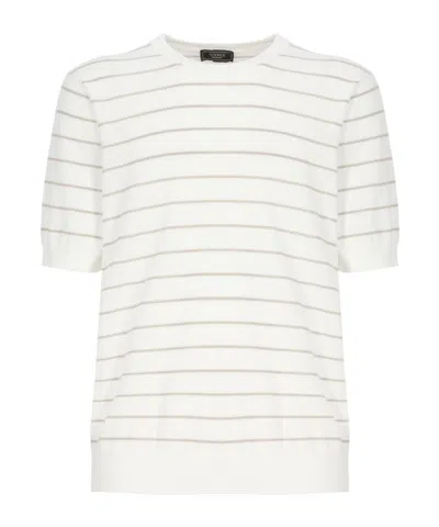 Peserico Short Sleeve T-shirt In White