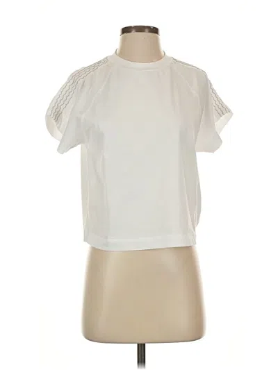 Pre-owned Peserico Short Sleeve Turtleneck In White