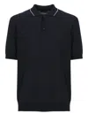 Peserico Cotton Polo Shirt In Black