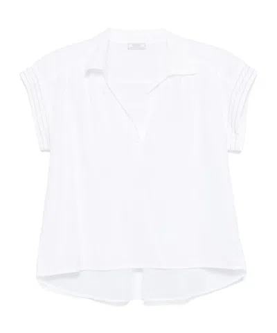 Peserico Short-sleeved Shirt In White