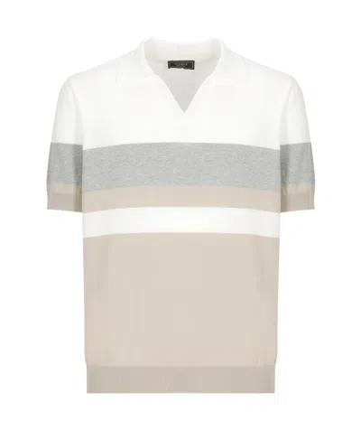 Peserico Short-sleeved Sweater In White