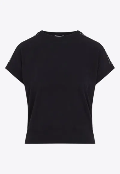 Peserico Short-sleeved Top In Navy