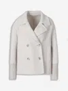 Peserico Short Wool Coat In Pink