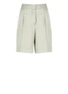 Peserico Viscose Shorts In Green