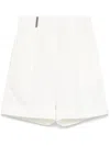 Peserico Pleated Shorts In White