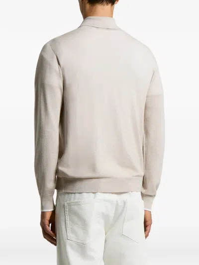 Peserico Short-sleeved Polo In Neutral