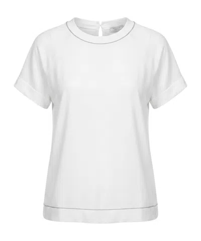 Peserico Short-sleeved T-shirt In White