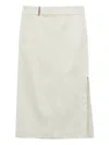 Peserico Side-slit Midi Pencil Skirt In Green