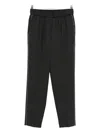 Peserico Side-stripe Elasticated-waistband Trousers In Black