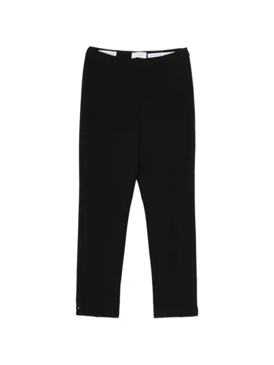 Peserico Side-slit Trousers In Black