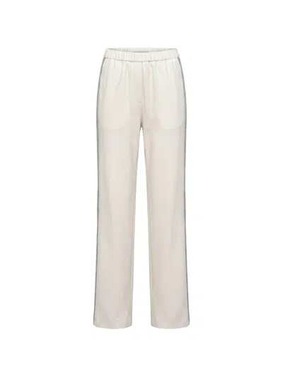 Peserico Side-stripe Track Pants In Neutral