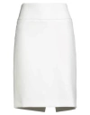 Peserico Sign Woman Mini Skirt White Size 14 Polyester, Viscose, Cotton, Elastane