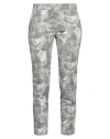Peserico Sign Woman Pants Grey Size 4 Cotton, Elastane In Grey