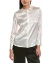 Peserico Silk-blend Blouse In Gray