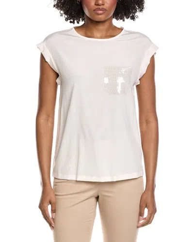 Peserico Silk-blend Blouse In Neutral