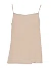 Peserico Narrow Shoulder Strap Halter-neck Style Top In Neutral