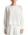 Peserico Silk Blend Cold Shoulder Blouse