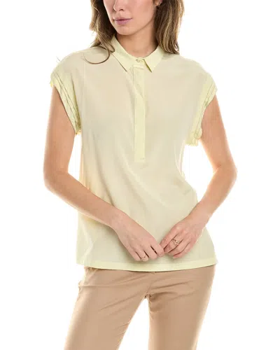 Peserico Silk-blend Shirt In Green