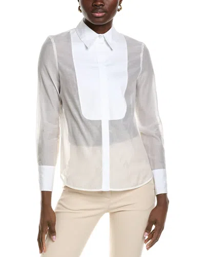 Peserico Silk-blend Shirt In White