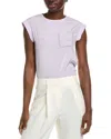 Shop Peserico Silk-blend Top In Purple