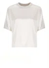 Peserico Round-neck Silk Blouse In White
