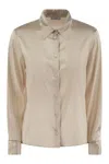 Peserico Women Silk Crepe Shirt