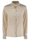 Peserico Women Silk Crepe Shirt