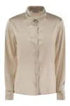 Peserico Women Silk Crepe Shirt