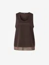 Peserico Silk Crepe Top