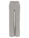 Peserico Trousers Wool Silk Elastic Waistband In Gray