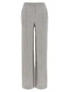 Peserico Trousers Wool Silk Elastic Waistband In Gray