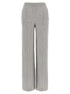 Peserico Trousers Wool Silk Elastic Waistband In Gray