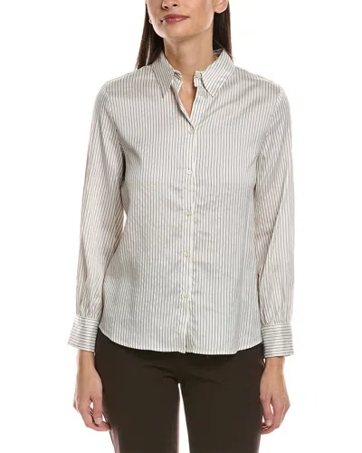 Peserico Silk-blend Blouse In Neutral