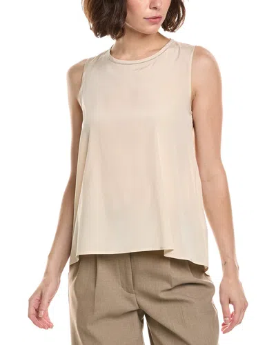 Peserico Silk-blend Camisole In Brown