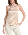 Peserico Silk-blend Top In Pink