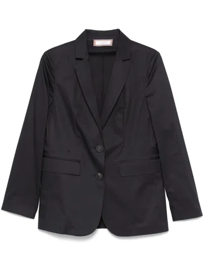 Peserico Single-breasted Blazer In Blue