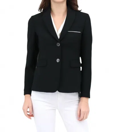 Peserico Single Breasted Blazer In Black
