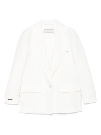 Peserico Cady Single-breasted Blazer In White