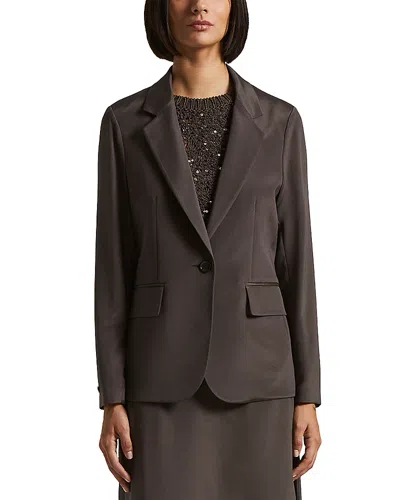 Peserico Single Breasted Jacket In Ebony