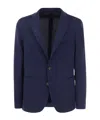 Peserico Men's Single-breasted Blazer In Blue