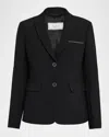 Peserico Single-breasted Punto Luce Blazer In Black