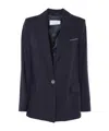 Peserico Single-breasted Suit Jacket In Blue