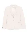 Peserico Single-breasted Suit Jacket In Pink