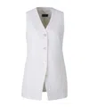 Peserico Single-breasted Vest In White