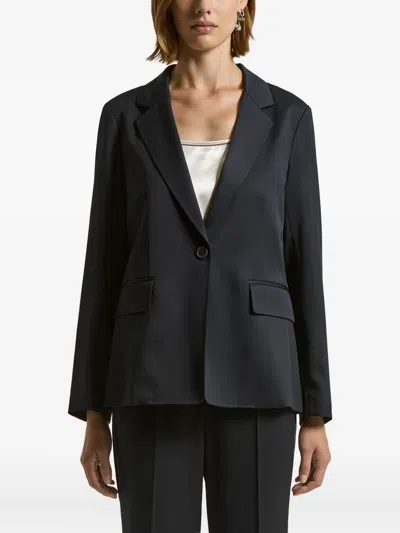 Peserico Single-button Blazer In Blue