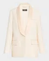 Peserico Single-button Smoking Jacket In Quartz Sand