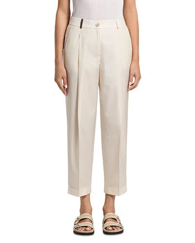 Peserico Single Dart Trousers In Neutral