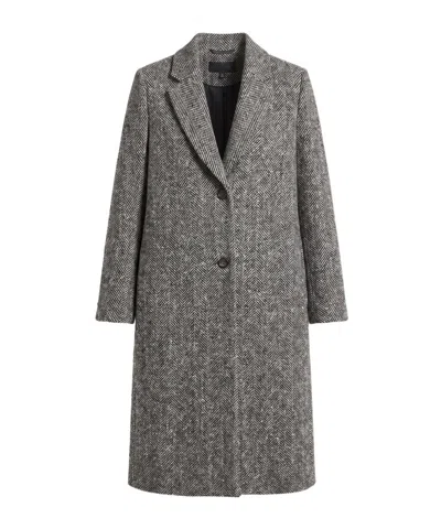 Peserico Single-breasted Coat In Gray