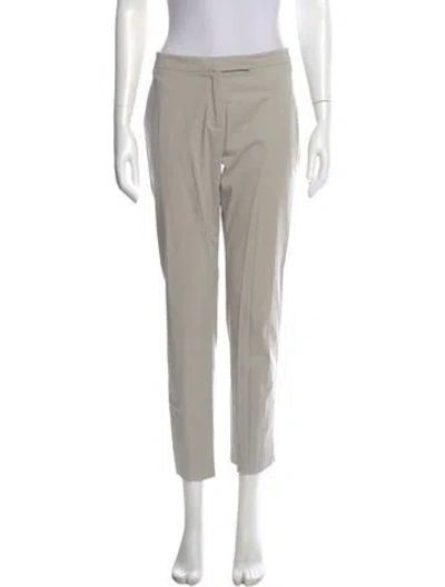 Pre-owned Peserico Skinny Leg Pants In Gray