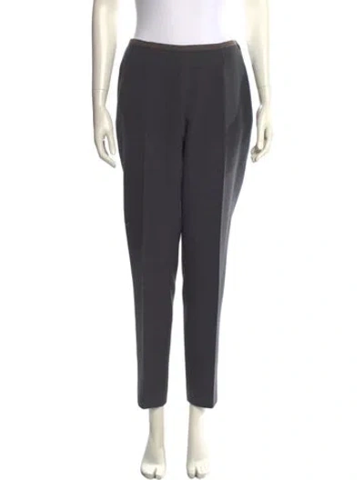 Pre-owned Peserico Skinny Leg Pants In Gray